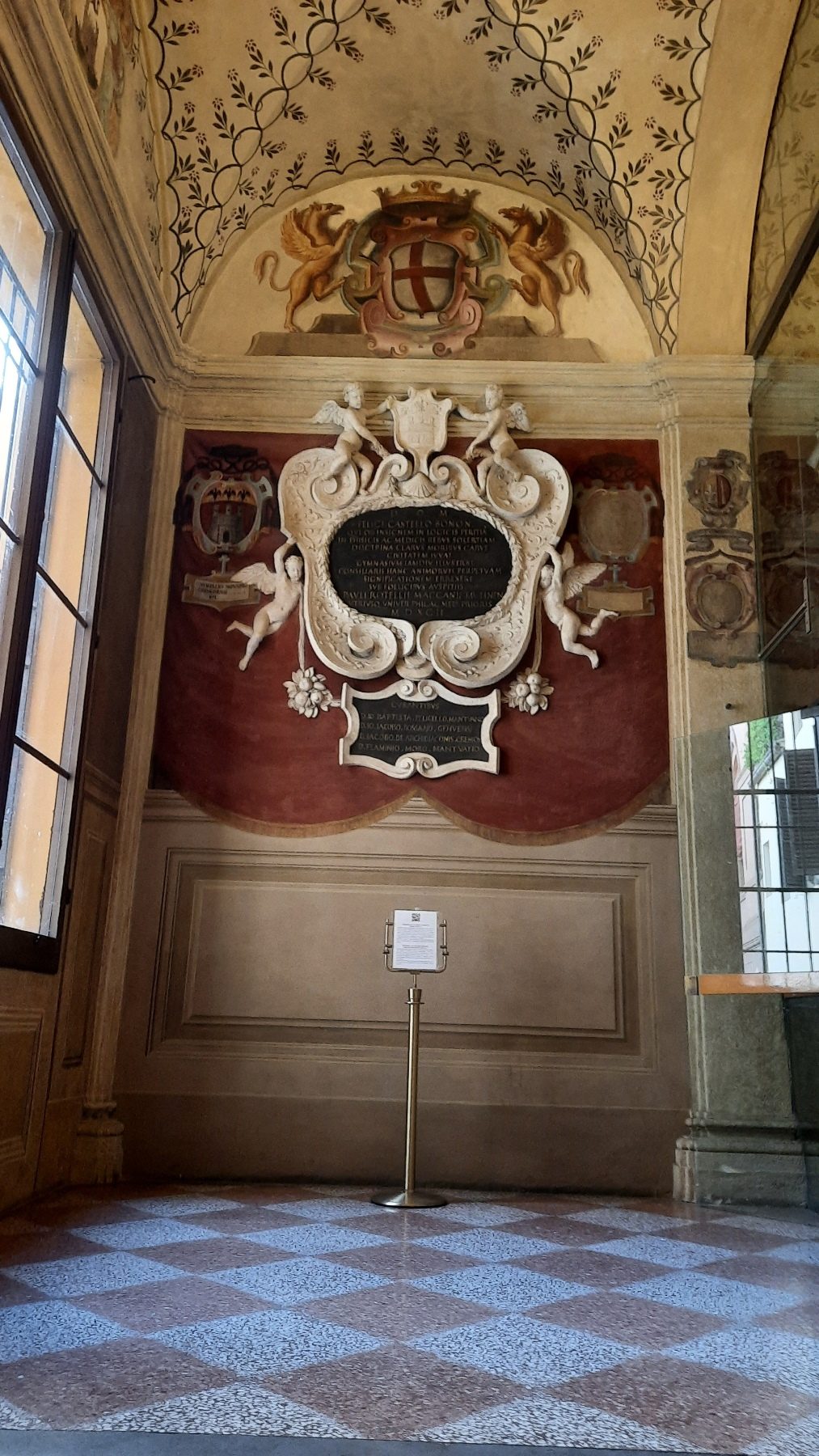 Felice Castell's memorial tablet, Archiginnasio Palace, Bologna - 01.jpg